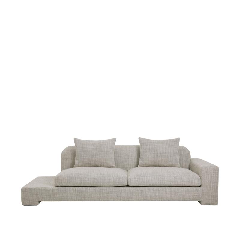 Broste Copenhagen Bay Chaiselong - Beige Melange Stof