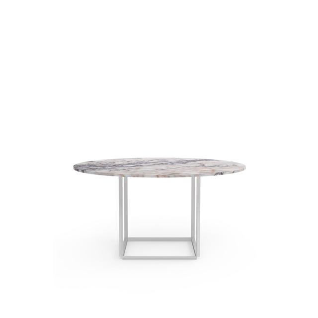 New Works Florence Spisebord Ø145 Hvid Viola Marmor