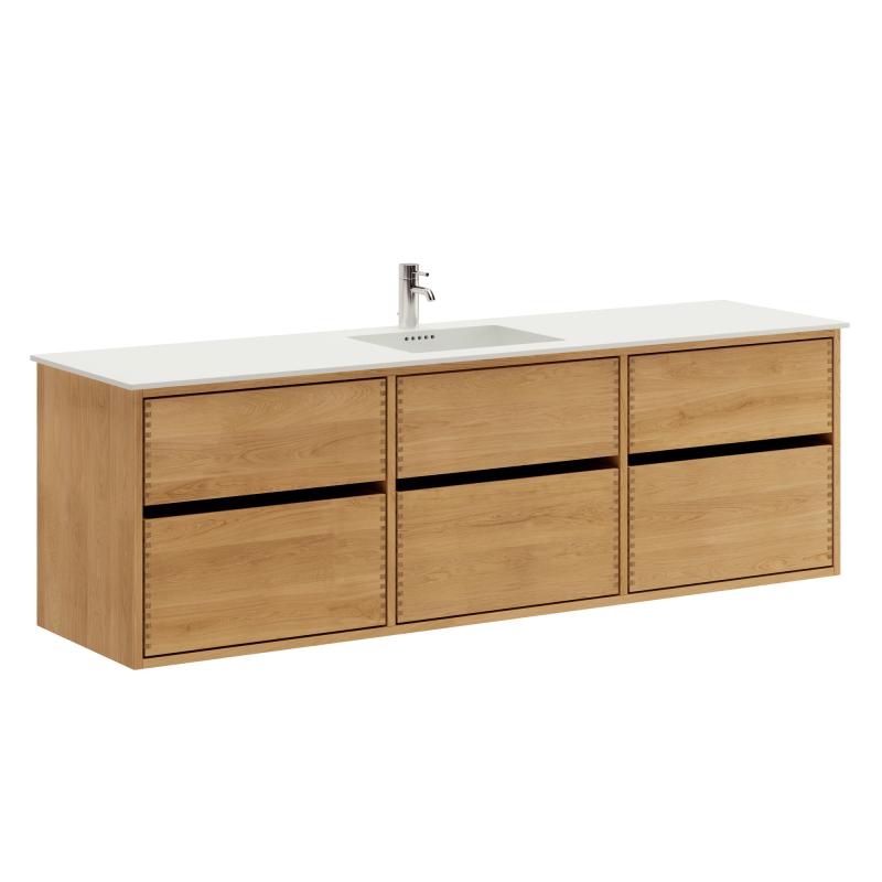 Naturolieret Just Wood Badmøbel med 3 Skuffer - Original Design