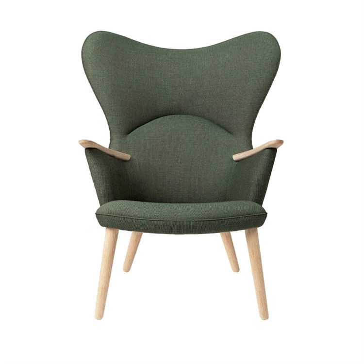 Carl Hansen & Søn CH78 Mama Bear Lænestol i Grøn Passion