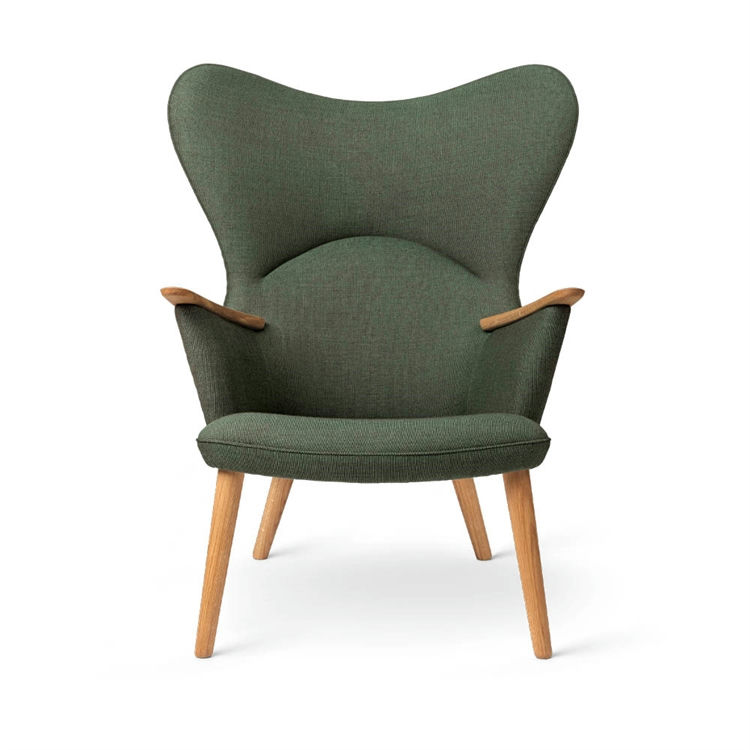Carl Hansen & Søn CH78 Mama Bear Lænestol i Grøn Passion