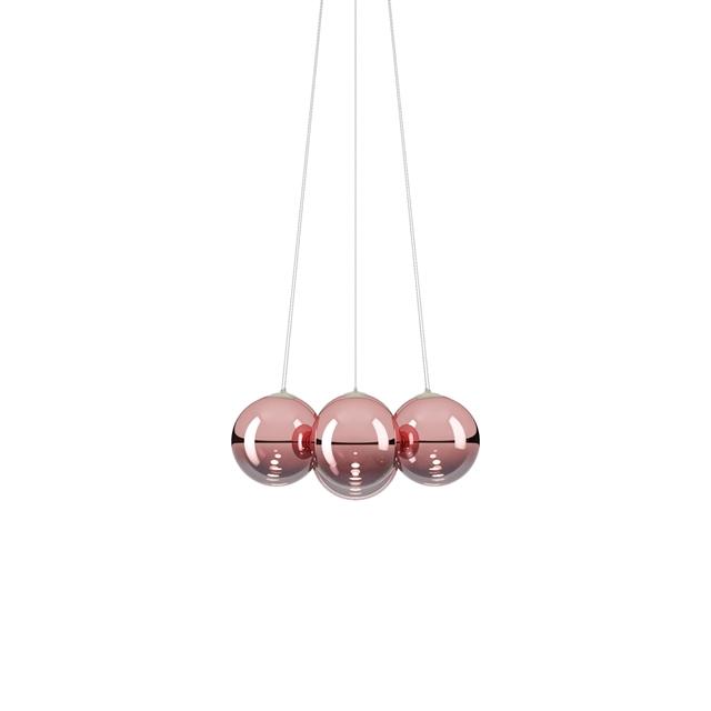 Lodes Random Cloud Lysekrone i Rosegold Glas 3000K