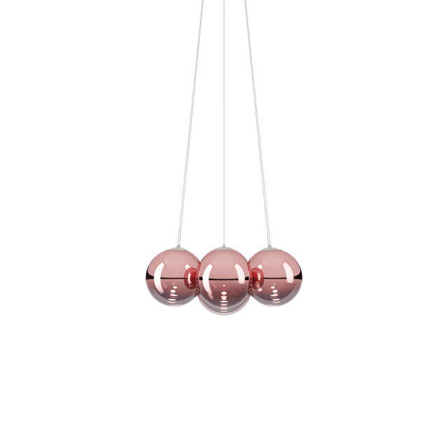 Lodes Random Cloud Lysekrone - Rosegold Glas Elegance
