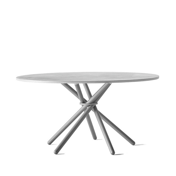 Eberhart Hector 140 Spisebord i Lys Metal og Beton