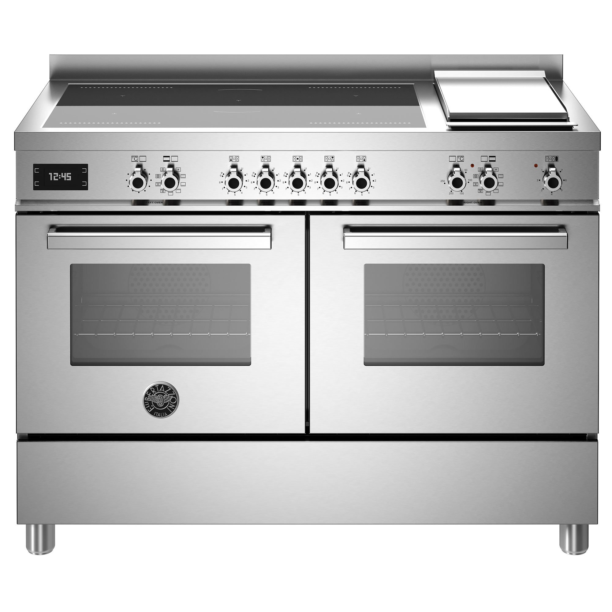 Pro125i2e Induktionskomfur Med Dobbelt Ovn   Stegeplade 120    Rustfri