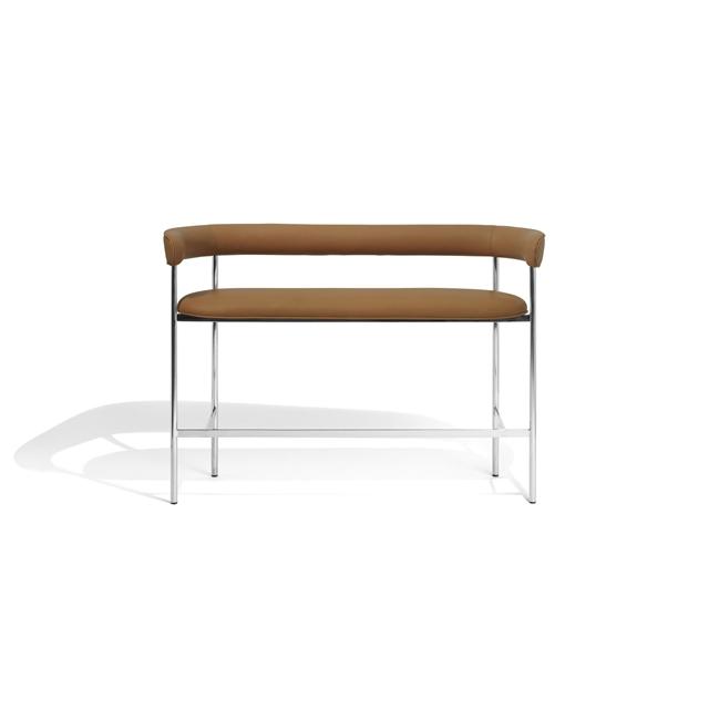 Møbel Copenhagen Font Bar Sofa 65   Dunes Cognac Poleret Stål Stel