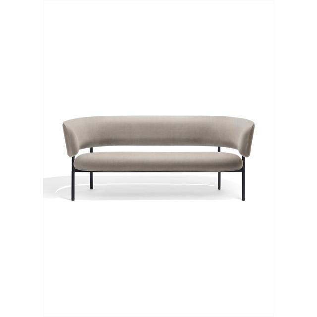 Møbel Copenhagen Font Sofa Trio 0205 Sort Stel