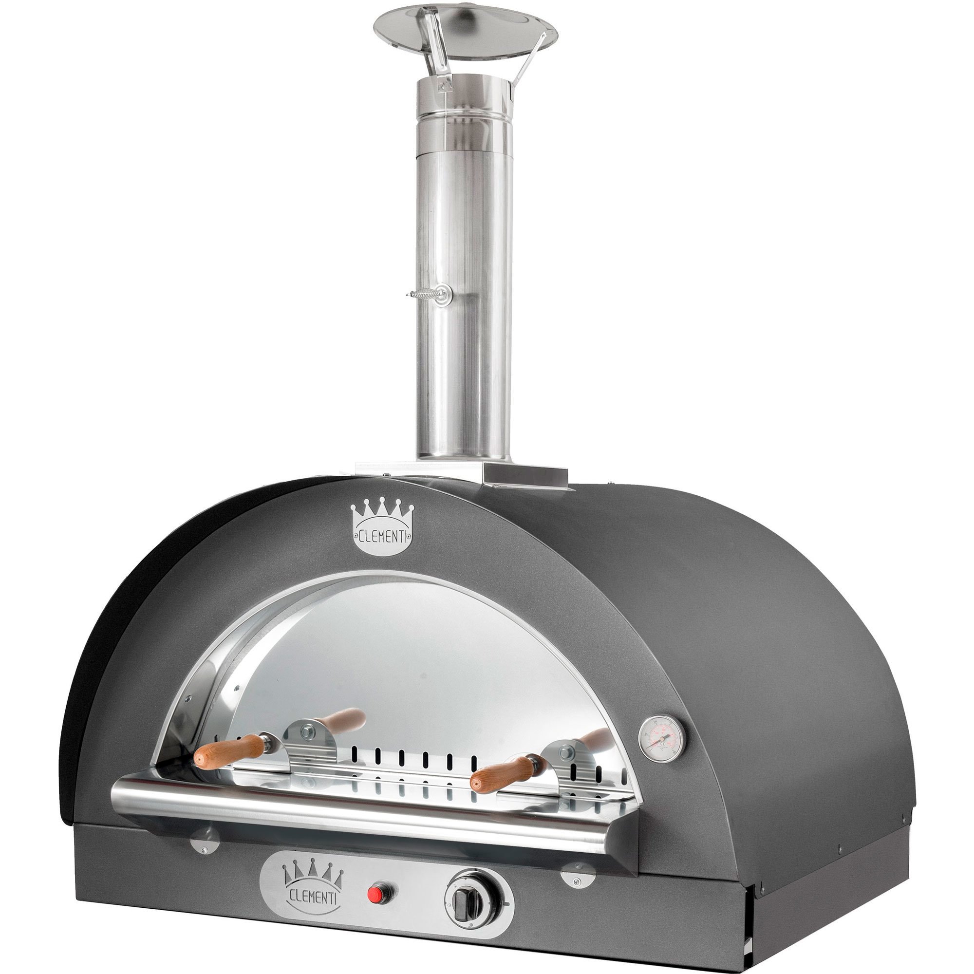 Family Gas Pizzaovn 80x60    Antracit