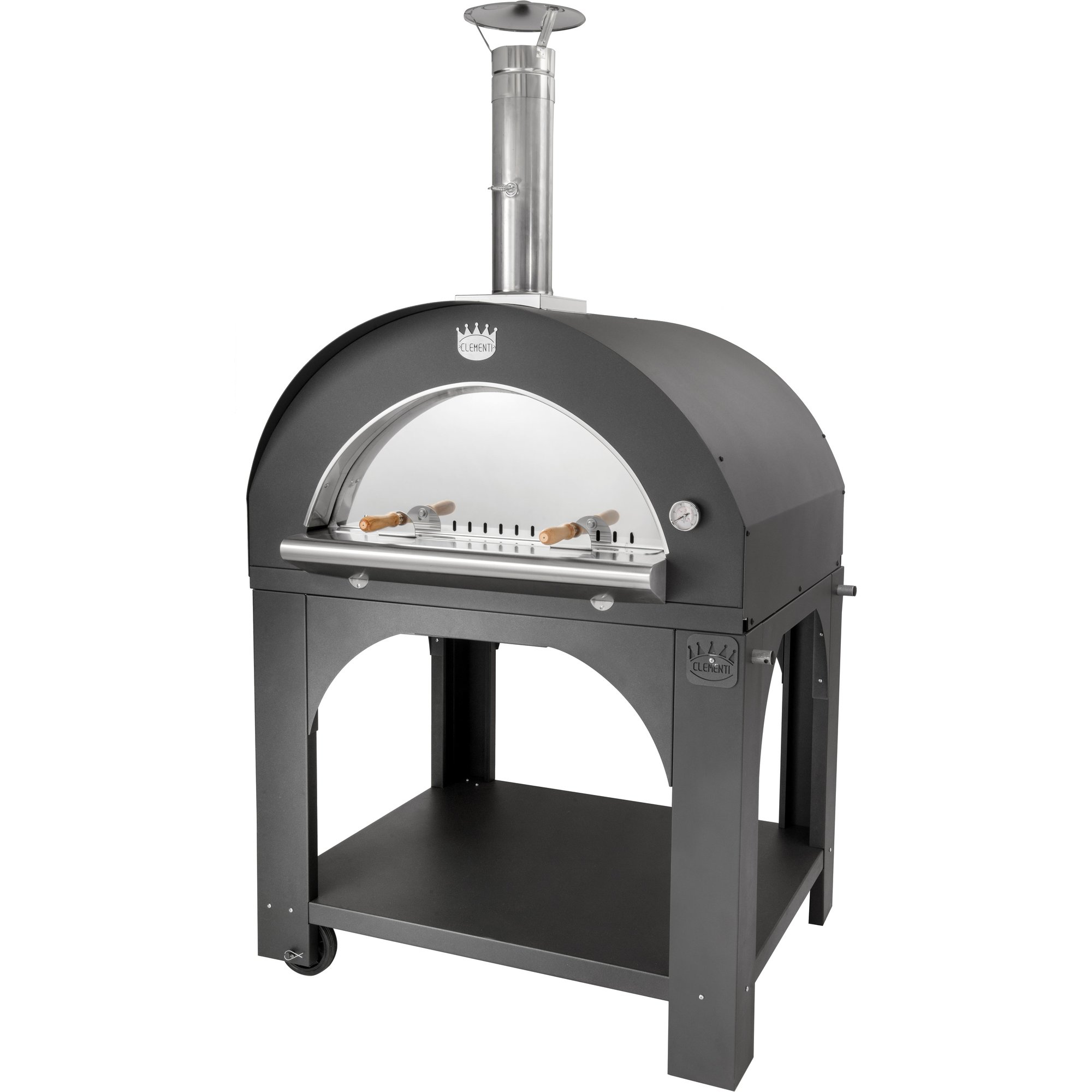 Pulcinella Brændefyret Pizzaovn 100x80    Antracit