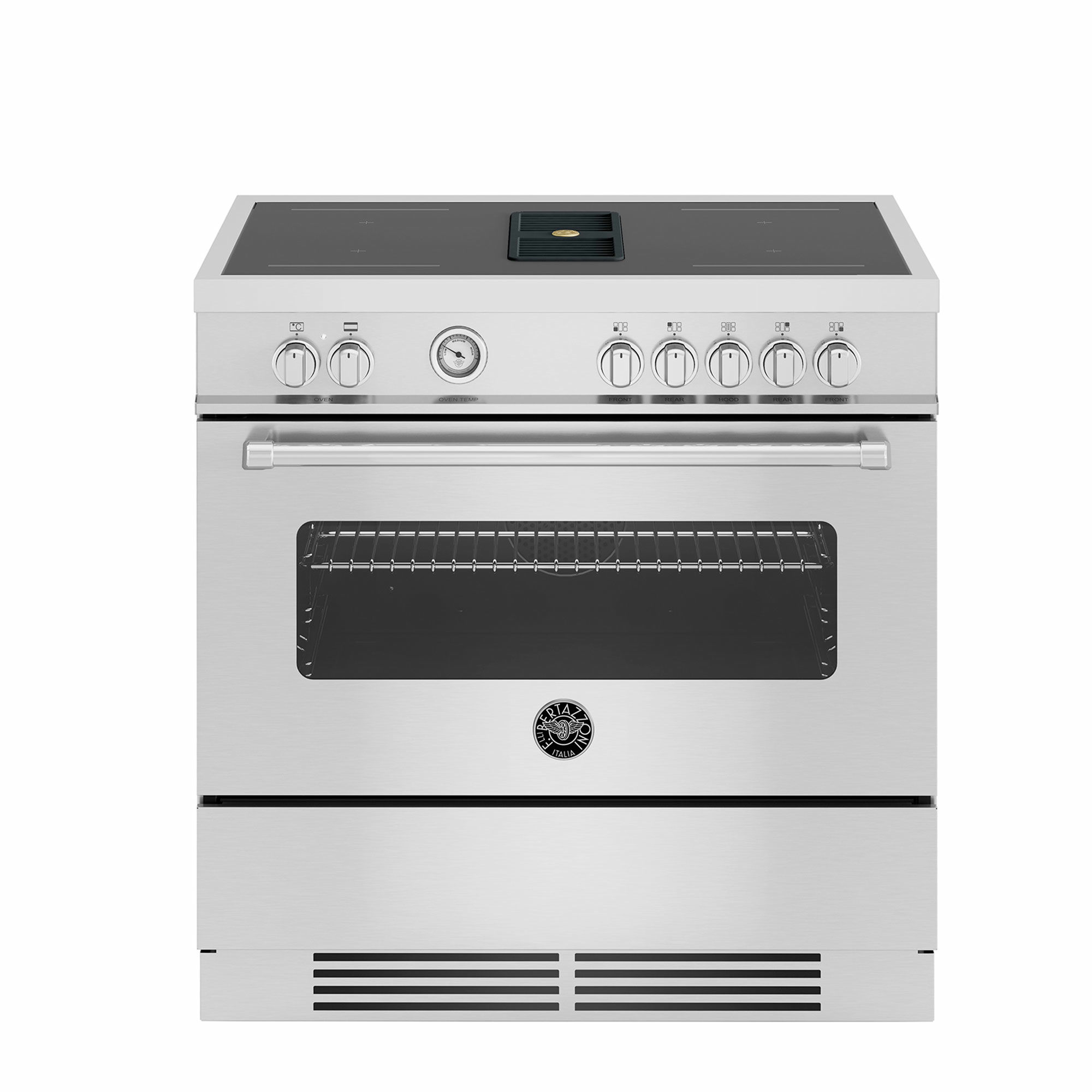 Bertazzoni Masch94i1ext Master Induktionskomfur Med Integreret Blæser  Rustfrit Stål