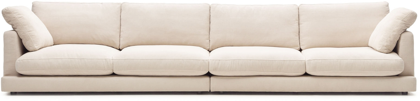 Gala   -personers Sofa  Beige  H87x390x105    Stof