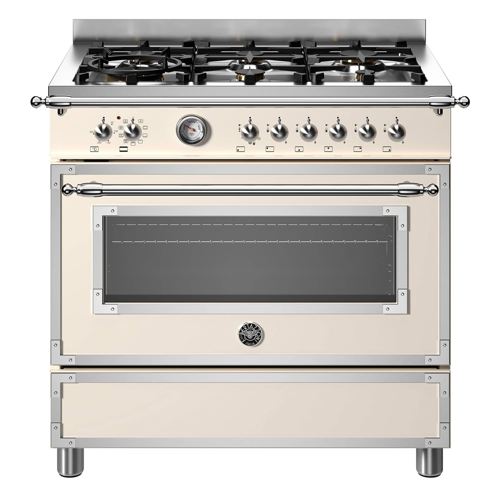Her96l1eavt Heritage Gaskomfur Med Ovn  90    Cremehvid