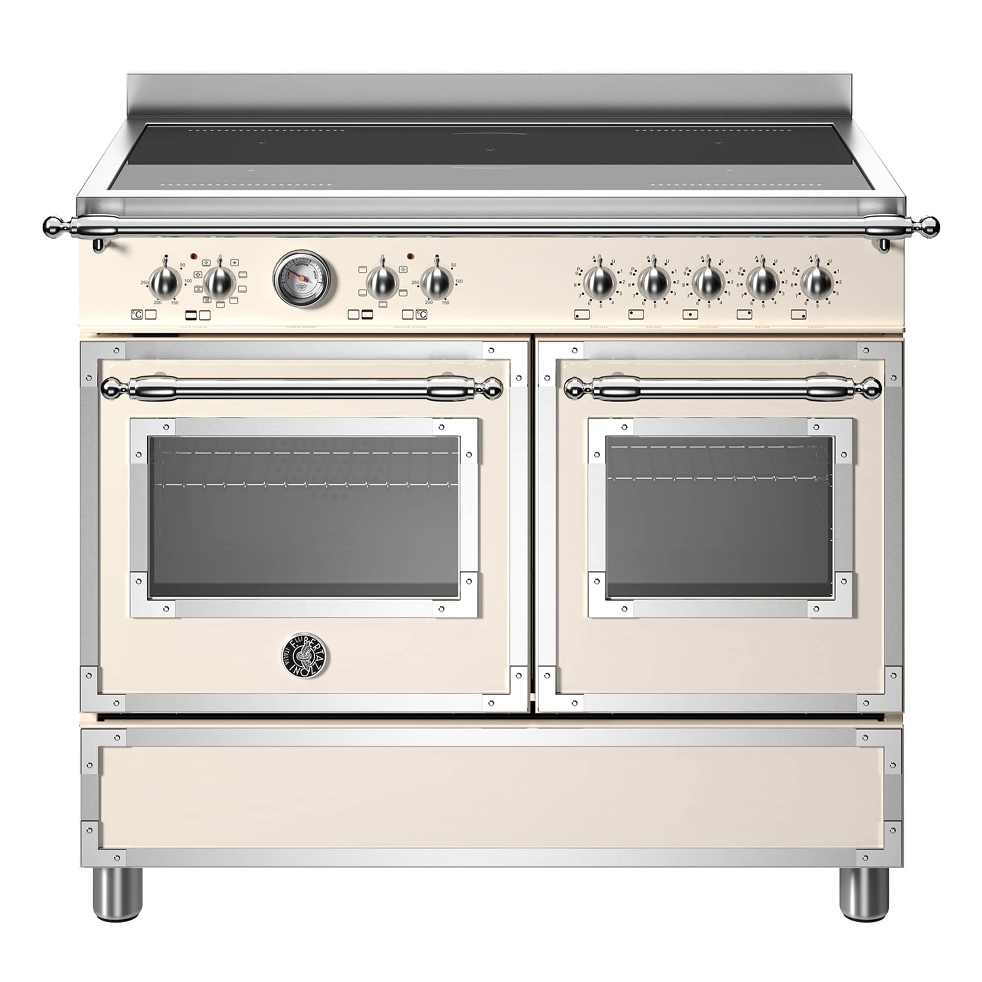 Her105i2eavt Heritage Induktionskomfur Med Dobbeltovn  100    Cremehvid