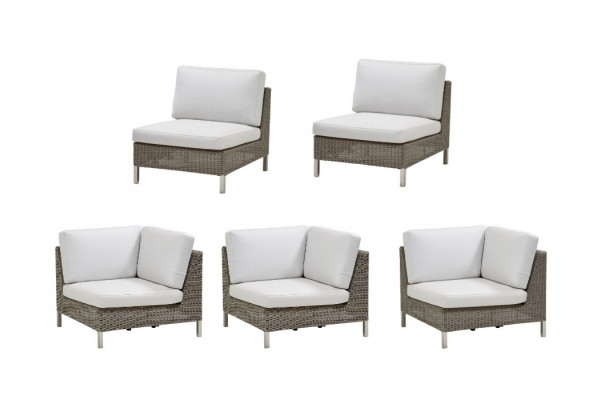 Cane-line Connect Loungesæt Taupe Hvid