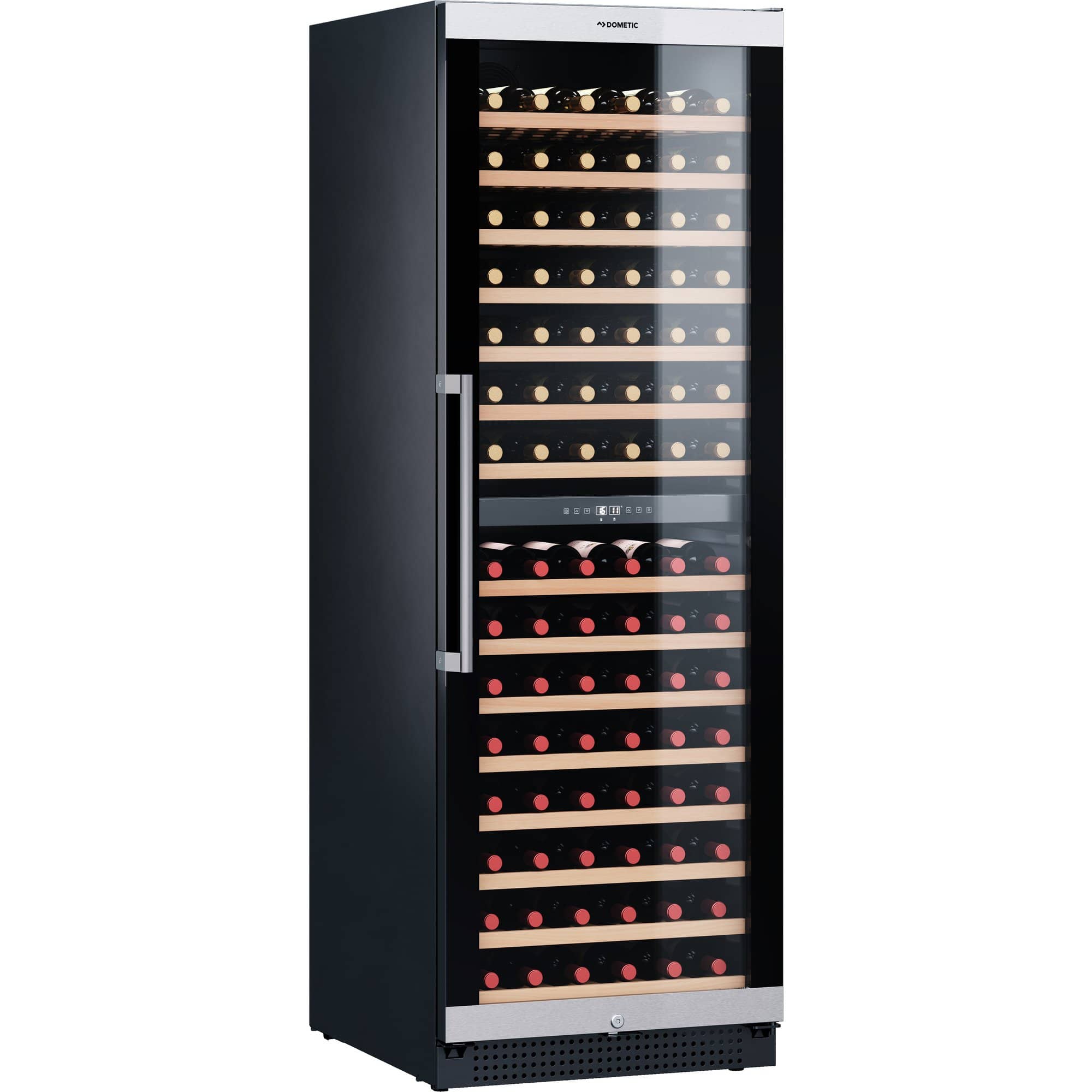 C154f Vinkøleskab    Temperatur Zoner  Sort Rustfrit
