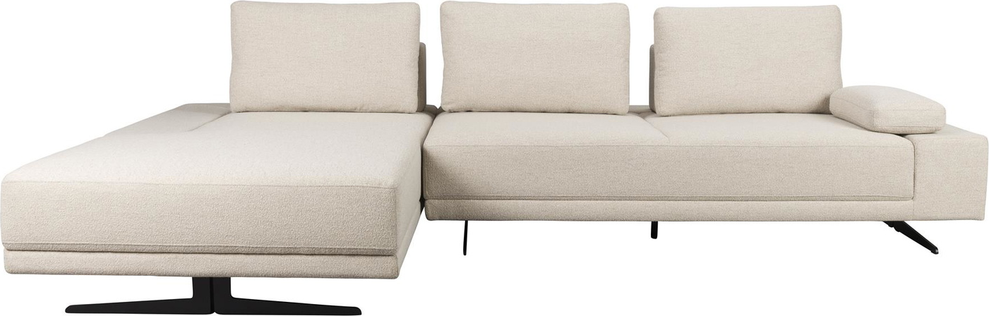 Shelly  Chaiselongsofa  Lysgrå  Polyester   : 183      : 90    : 308