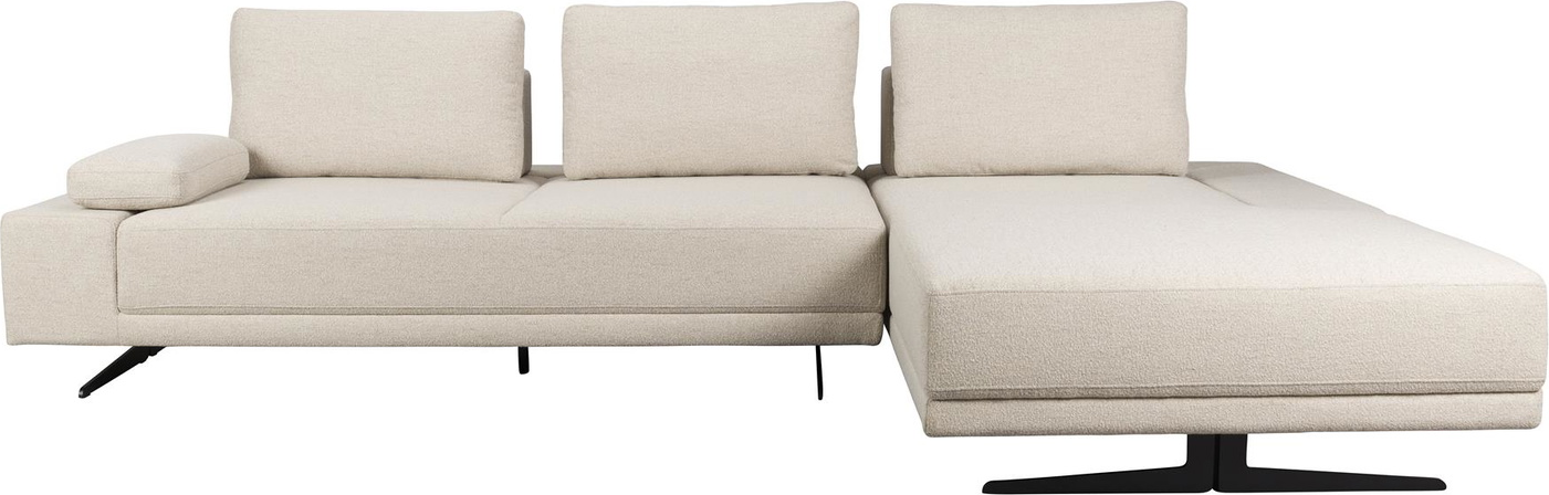 Shelly  Chaiselongsofa  Lysgrå  Polyester   : 183      : 90    : 308