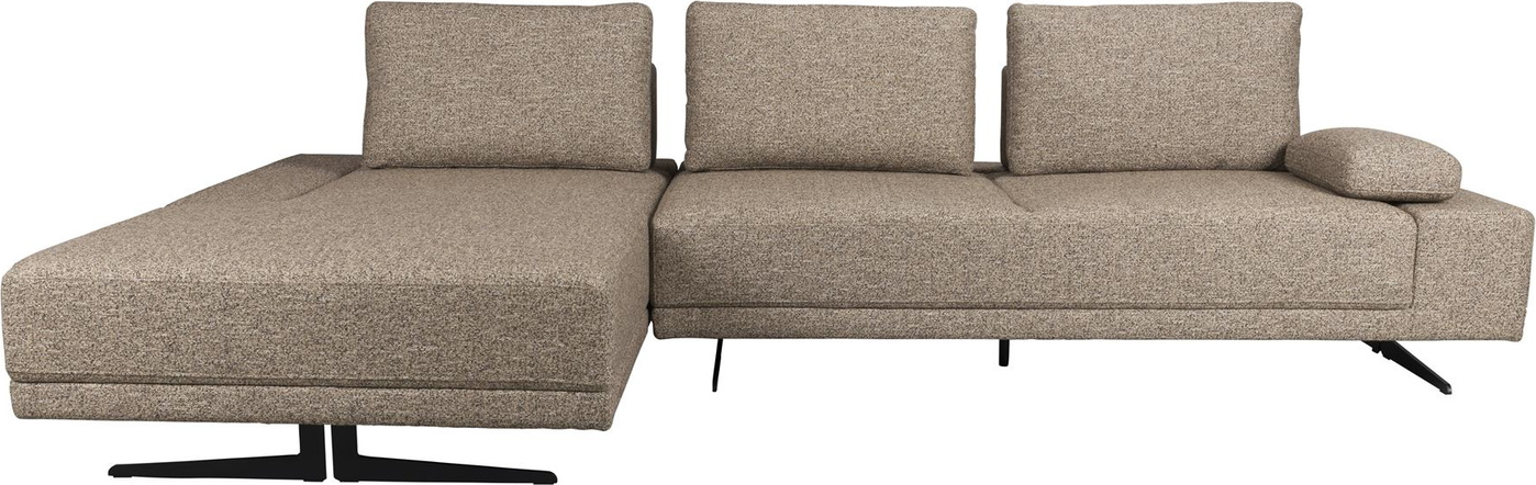 Shelly  Chaiselongsofa  Stengrå  Polyester   : 183      : 90    : 308