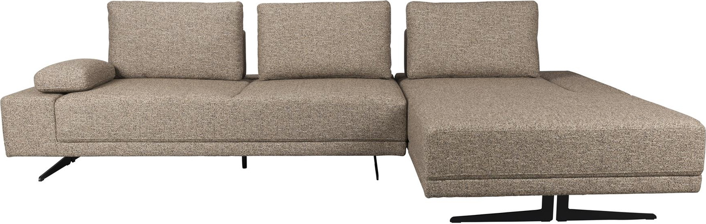Shelly  Chaiselongsofa  Stengrå  Polyester   : 183      : 90    : 308
