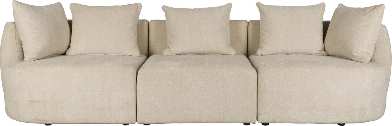 Rocca   -personers Sofa  Lysgrå  Stof   : 92    : 83    : 250