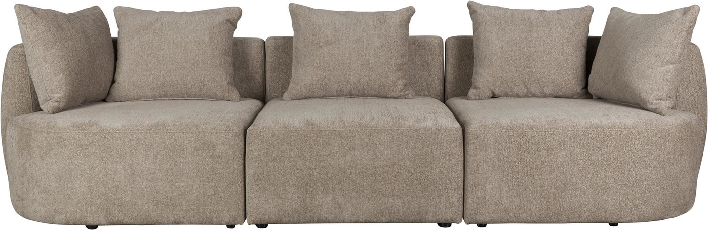 Rocca   -personers Sofa  Stengrå  Stof   : 92    : 83    : 250