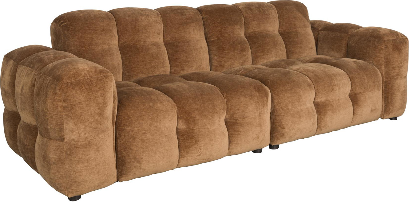 Hackman   -personers Sofa  Kastanjebrun  Polyester   : 102    : 84    : 264