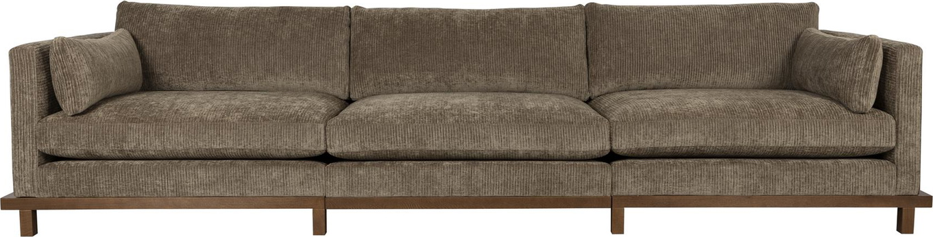 Blossom   -personers Sofa  Mudderbrun  Stof   : 101    : 80    : 335