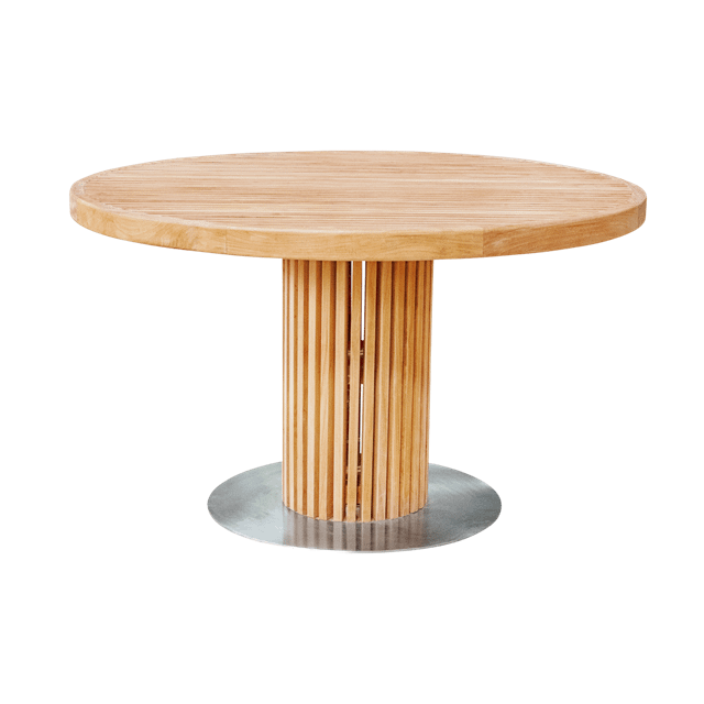 Sibast Furniture Rib Rundt Havebord ø130 Teak