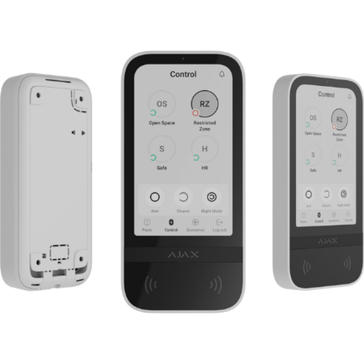 Ajax Trådløst Tastatur Med Touchskærm Hvid