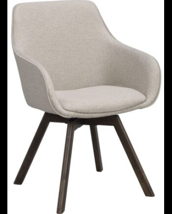 Alison Spisebordsstole Med Drejefod Polypropylene H88 Brun Beige
