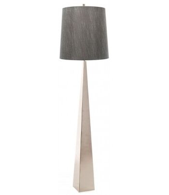 Ascent Gulvlampe H181 E27 Poleret Nikkel Grå