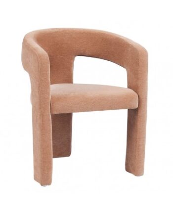 Bibi Spisebordsstol Med Armlæn Chenille H75 Terracotta