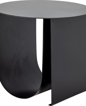 Bloomingville Cher Sidebord Sort Metal Rundt
