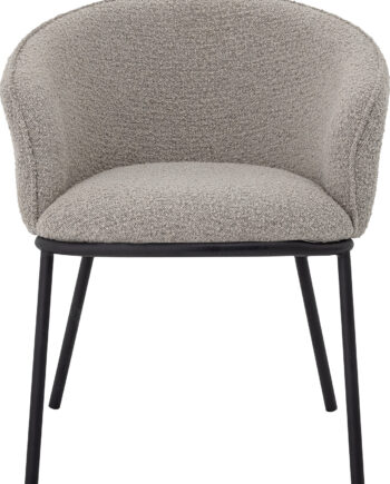 Bloomingville Cortone Spisebordsstol Med Armlæn Grå Polyester