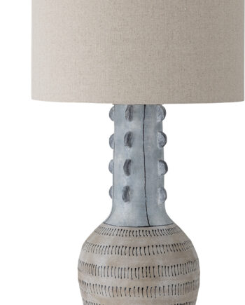 Bloomingville Gadiela Gulvlampe Med Skærm Blå Stentøj