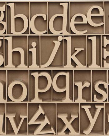 Bogstaver Træ Små Bogstaver 112 Stk