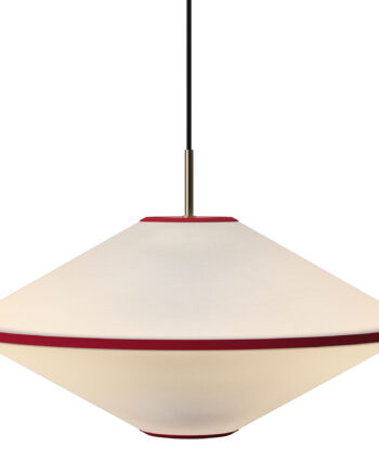 Edgeform Tafta Pendel Rød Offwhite