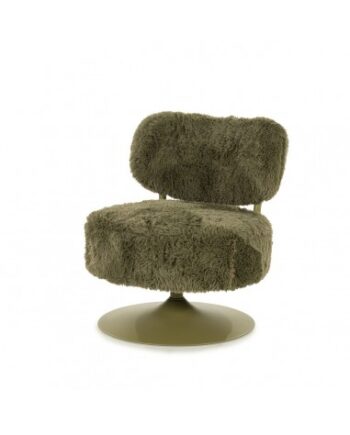 Furlo Lænestol Med Drejefod Metal Plys H75 Grøn