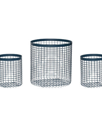 Hbsch Wired Kurv Metal Blå Stk