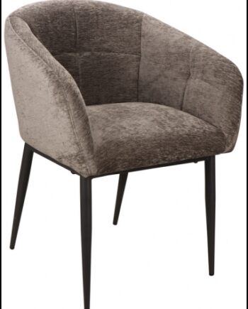 Jeno Spisebordsstol Metal Polyester H78 Sort Antracit