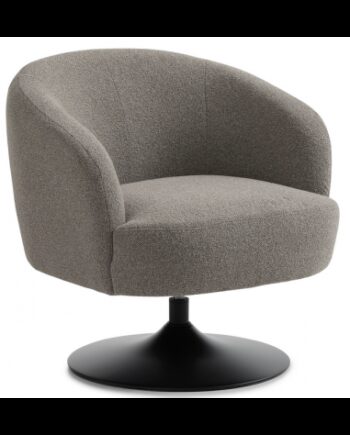 Konrad Loungestol Polyester H77 Sort Svampegrå