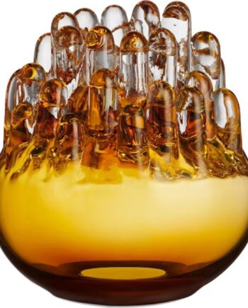 Kosta Boda Polar Lyslygte Amber