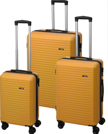 Kuffertsæt Sæt 3stk Gul Abs