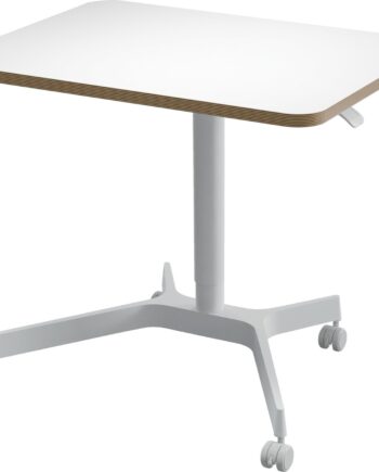 Leitz Hæve Sænkebord Ergo Manuel Hjul Hvid