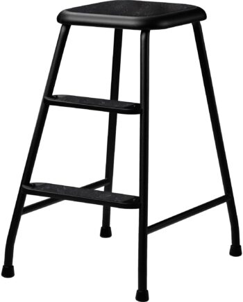 Lindqvistpallen Lindqvist Skamlen Matsort Pulverlak Sort