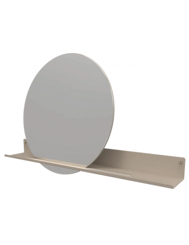 London Hylde Med Spejl Til Badeværelset Aluminium Glas B97 Beige