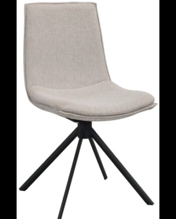 Lowell Spisebordsstole Med Drejefod Polypropylene H86 Sort Grå