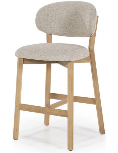 Mikky Barstol Egetræ Polyester H97 Taupe