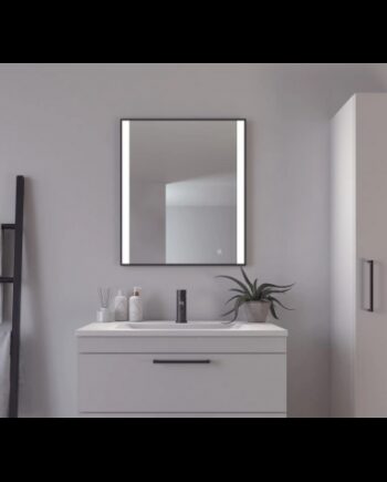 Norline Spejl Med Lys 12w Led Sort