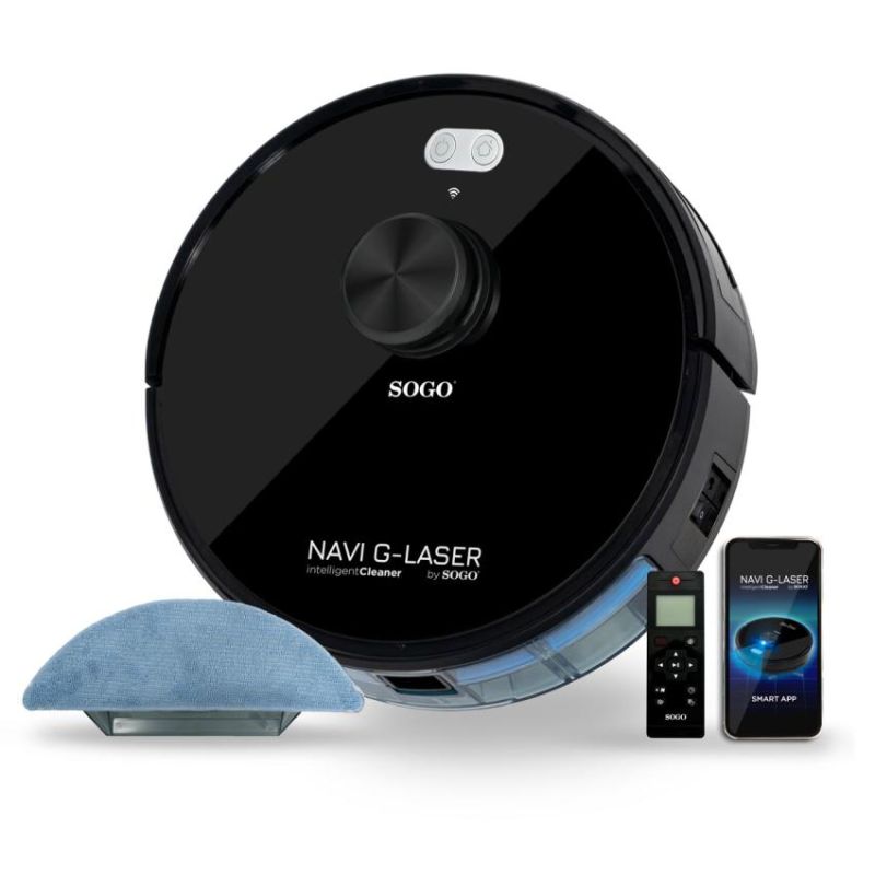 Sogo Intelligent Robotstøvsuger Sort Asp 16085